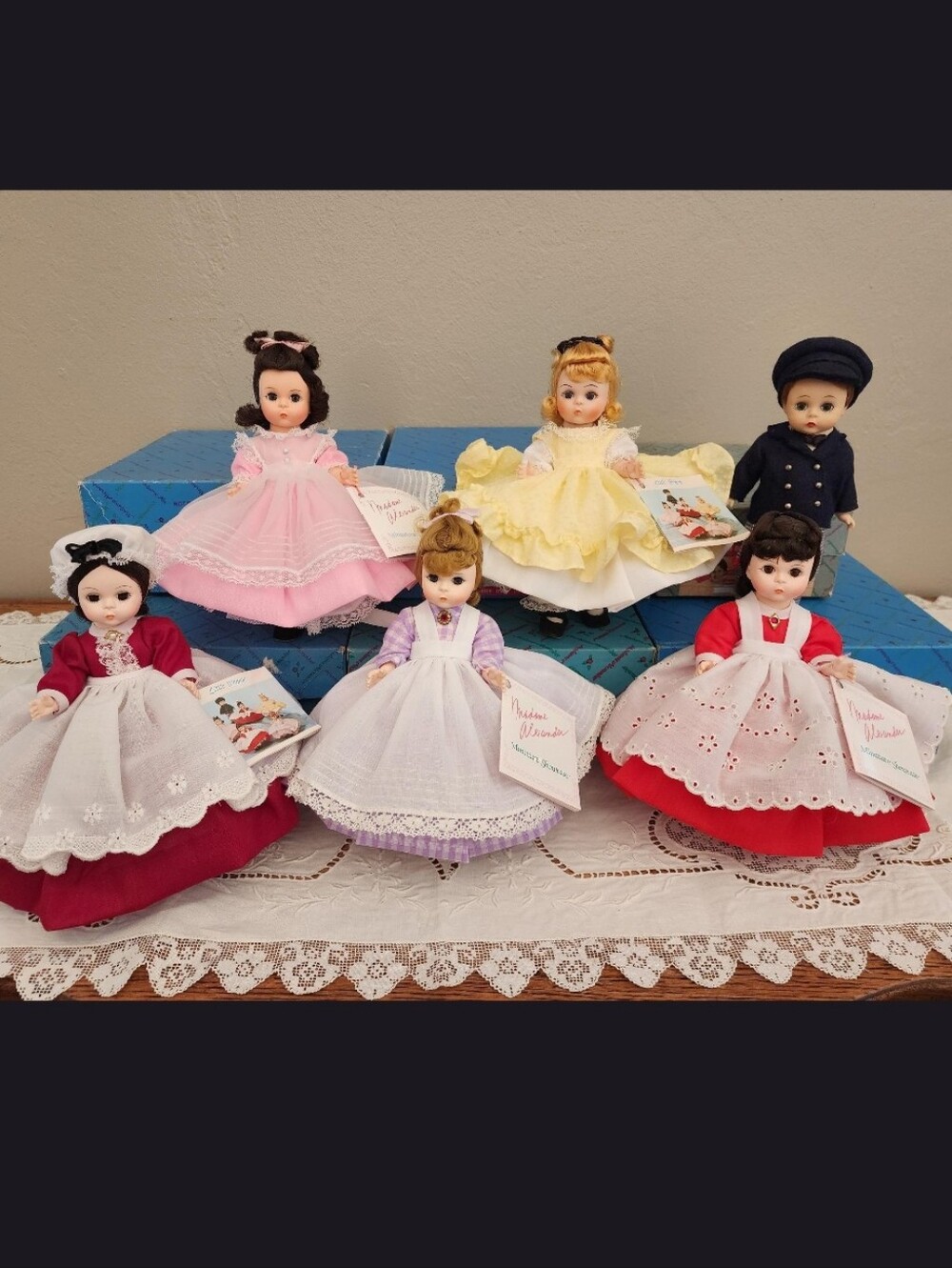Vintage Madame Alexander 1979 Little Women 6 Doll Set Original Boxes Tags